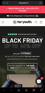 For Youth coupon verification screenshot