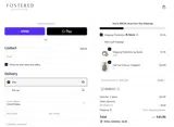 Fostered Collection coupon verification screenshot