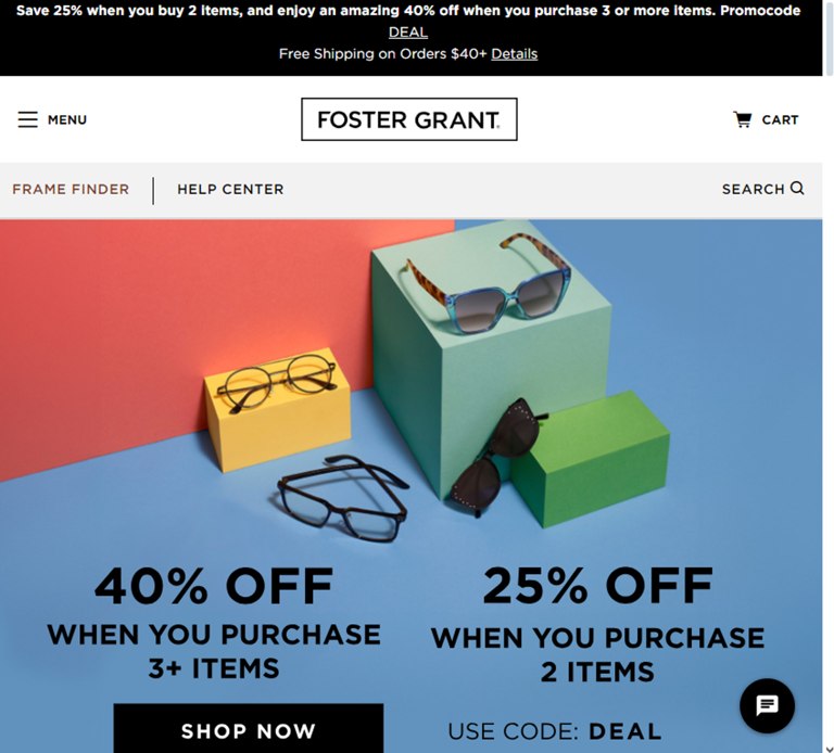 Foster Grant Promo Codes - 40% off Coupons in August 2024 | SimplyCodes