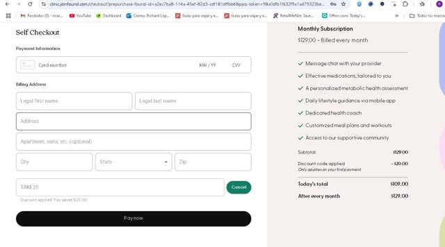 Found checkout page showing Found promo code box | Screenshot taken by SimplyCodes community member on Jul 30, 2025