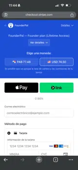 FounderPal AI coupon verification screenshot