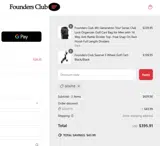 Golf10 coupon verification screenshot