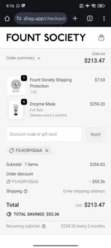 FS-KORYSSAA coupon verification screenshot