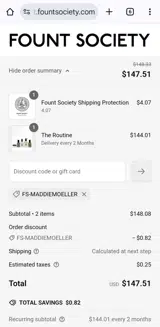 FS-MADDIEMOELLER coupon verification screenshot