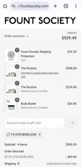 FS-STEVIENELSON coupon verification screenshot