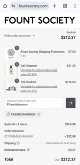 FS-emilyhannon coupon verification screenshot