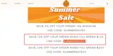 SUMMERSAVE10 coupon verification screenshot