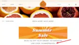 SUMMERSAVE5 coupon verification screenshot