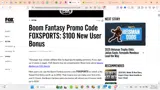 Fox Sports coupon verification screenshot
