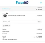 10VUYE coupon verification screenshot