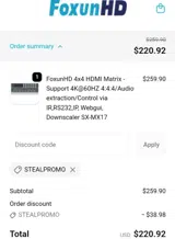 stealpromo coupon verification screenshot