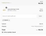 PERK30 coupon verification screenshot