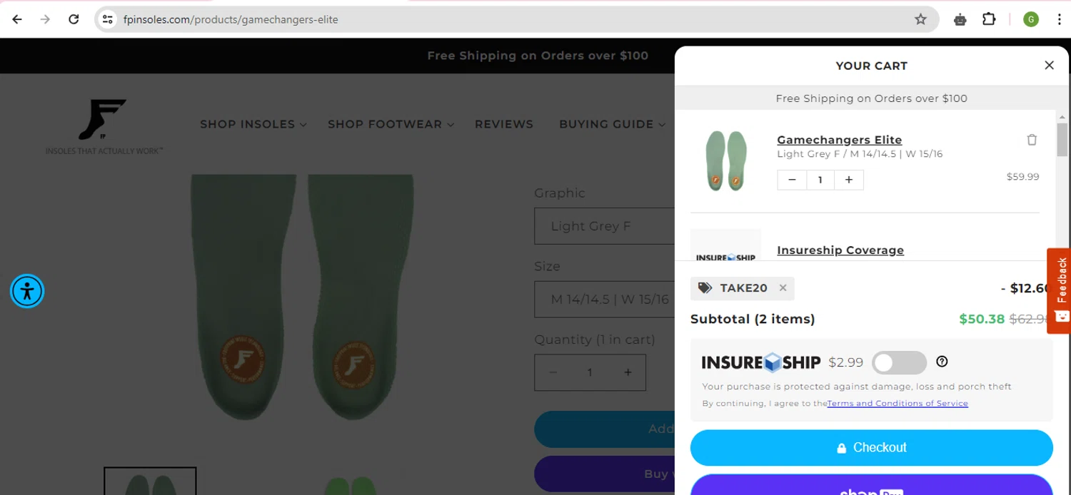 FP Insoles Coupon Codes 10 Off October 2024