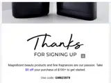 GM623979 coupon verification screenshot