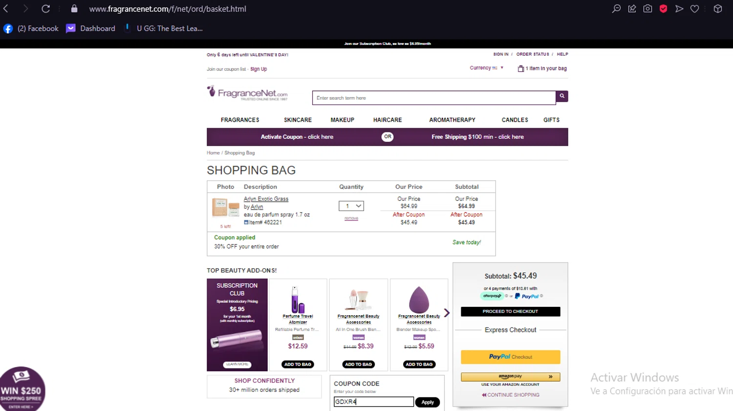 coupon fragrance net