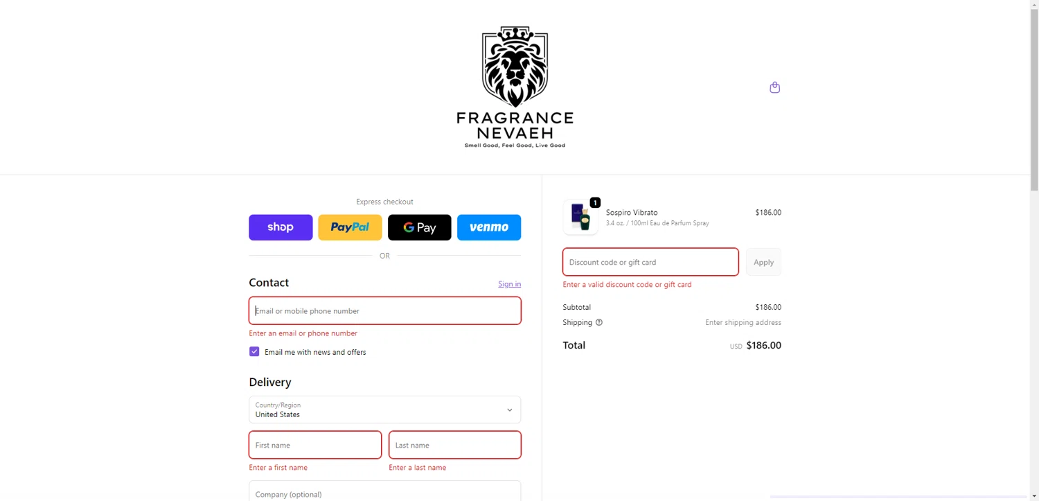Fragrance Nevaeh discount code screenshot showing code TIKTOK5 applied at Fragrance Nevaeh checkout page. Uploaded by SimplyCodes community member SwiftCurator4059 on Feb 23, 2026