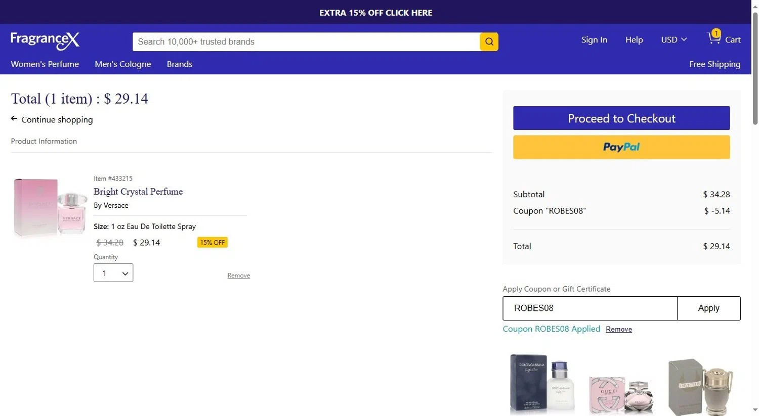 FragranceX Coupons 15 Off Coupon Codes in August 2024 SimplyCodes