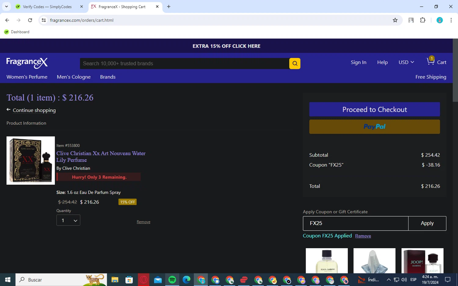 FragranceX Coupons 15 Off Coupon Codes in August 2024 SimplyCodes