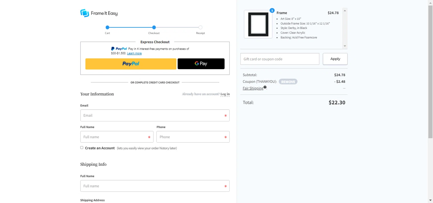 Frame It Easy Coupons 10 Off Coupon Codes in August 2024 SimplyCodes