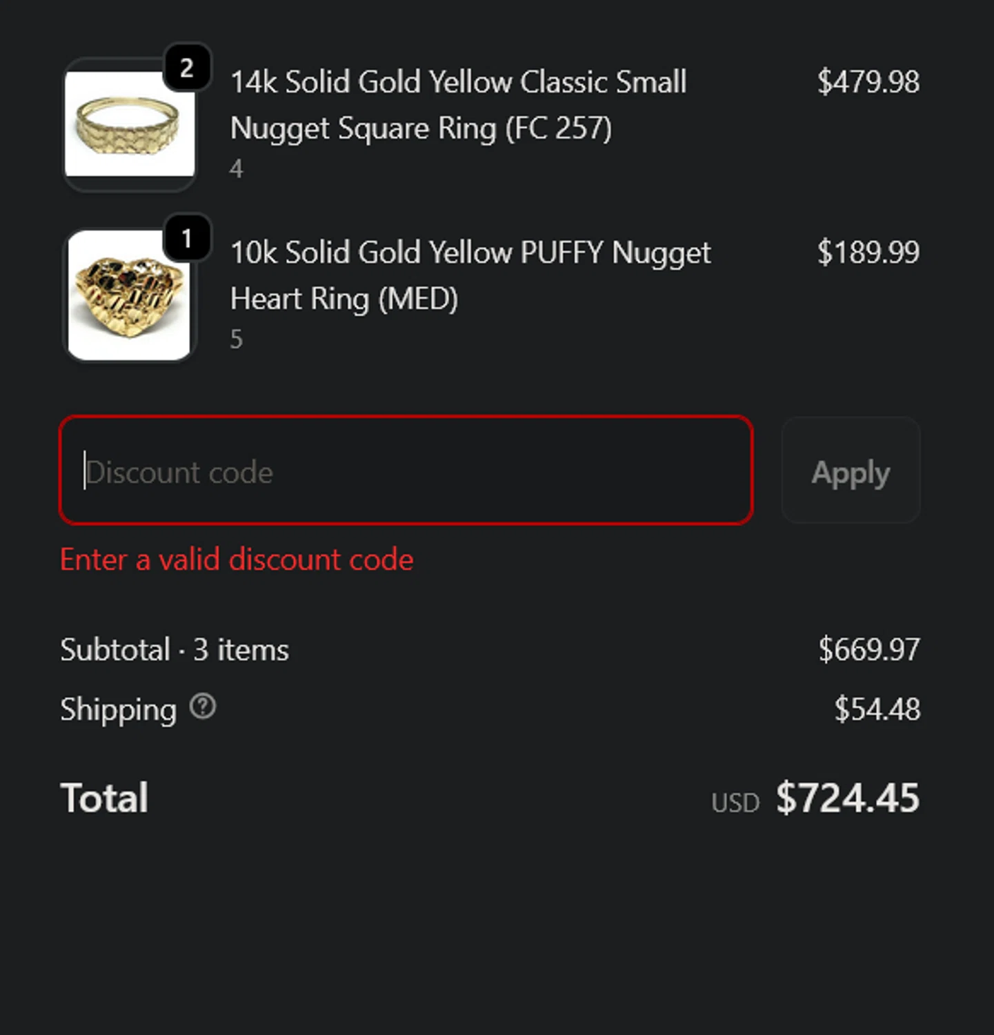 Fran & Co. Jewelry discount code screenshot showing code goldplated20 applied at Fran & Co. Jewelry checkout page. Uploaded by SimplyCodes community member xocelot44x on Dec 7, 2025
