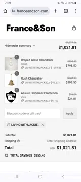 LIVINGWITHJACKIE_ coupon verification screenshot