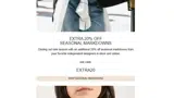 EXTRA20 coupon verification screenshot