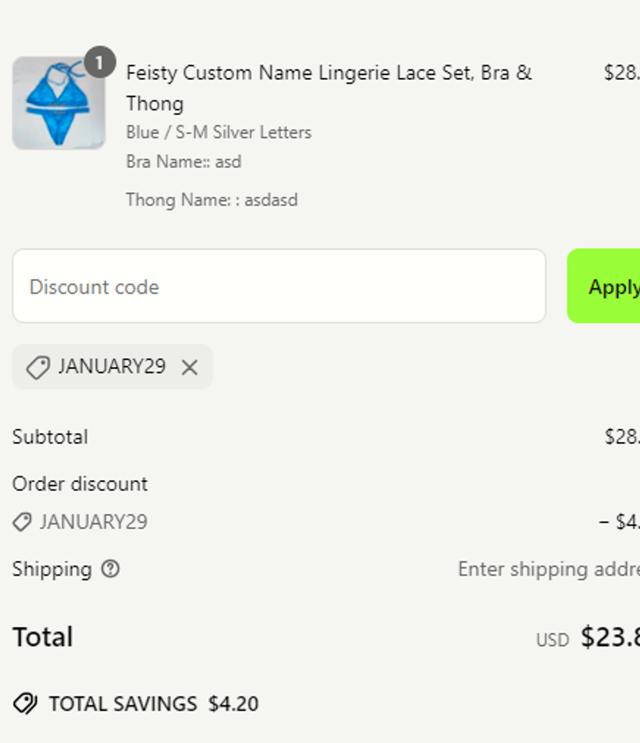 Frank Body checkout page showing Frank Body discount code box | Screenshot taken by SimplyCodes community member on Apr 11, 2025