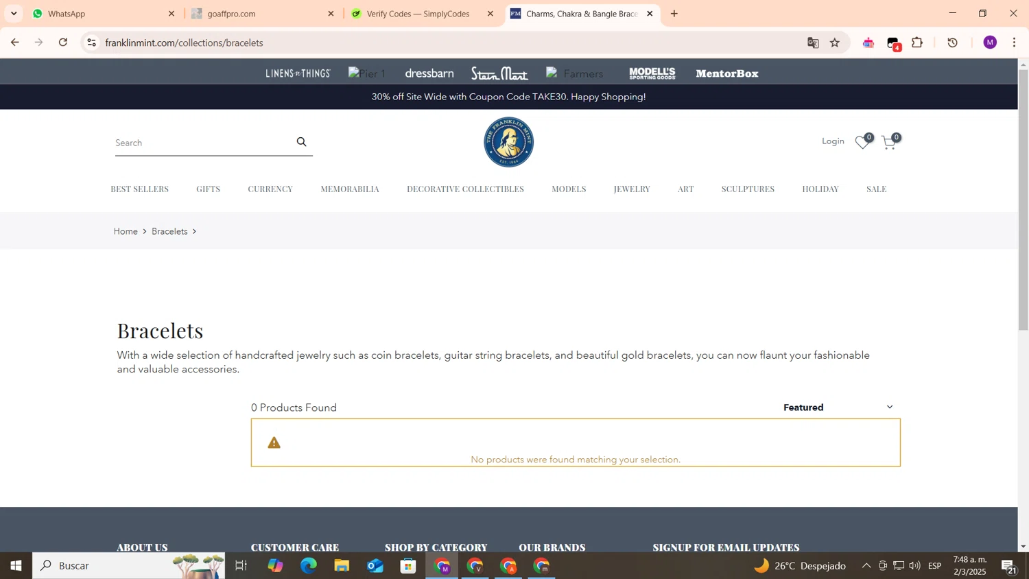 Franklin Mint promo code screenshot showing code 10$OFF applied at Franklin Mint checkout page. Uploaded by SimplyCodes community member cod_gakpo on Mar 2, 2025