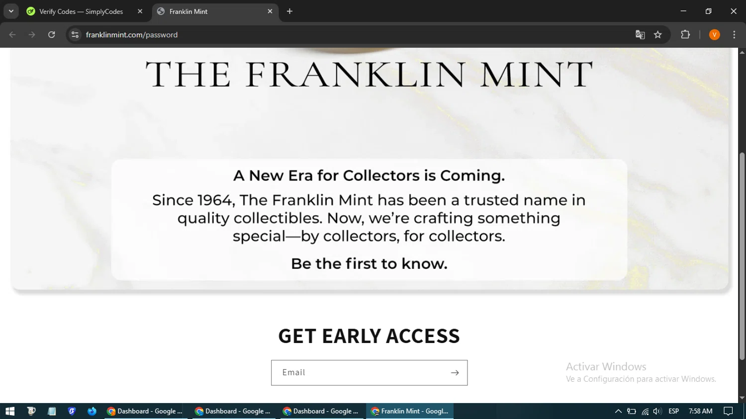 Franklin Mint promo code screenshot showing code PQXTF2 applied at Franklin Mint checkout page. Uploaded by SimplyCodes community member CleverSpotter4192 on May 8, 2025