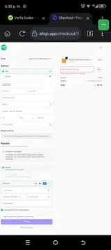 WINTER15 coupon verification screenshot