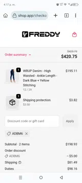 ADBM6 coupon verification screenshot