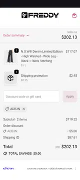 ADB3N coupon verification screenshot