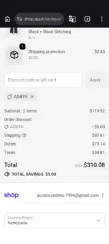 ADB1N coupon verification screenshot