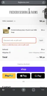 THANKS25 coupon verification screenshot