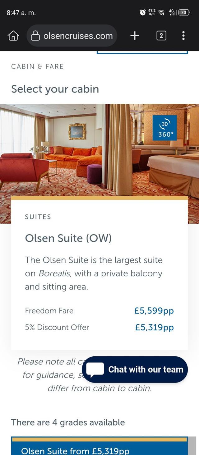 Fred Olsen Cruise Lines checkout page showing Fred Olsen Cruise Lines promo code box | Screenshot taken by SimplyCodes community member on Jul 29, 2025