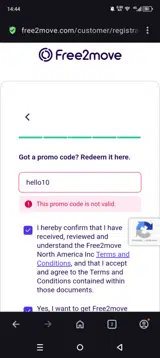 hello10 coupon verification screenshot