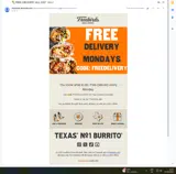 FREEDELIVERY coupon verification screenshot