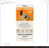 TACOTUESDAY coupon verification screenshot