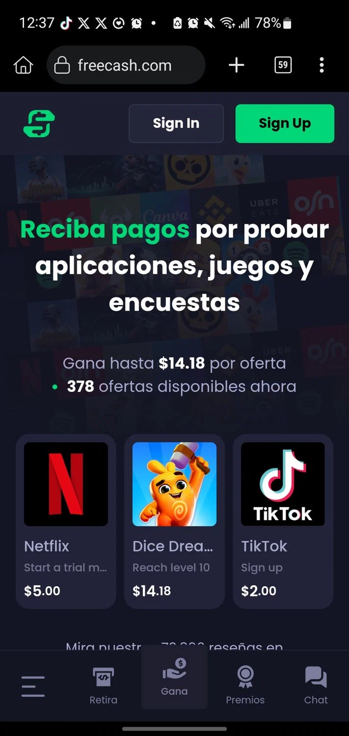 FreeCash checkout page showing FreeCash promo code box | Screenshot taken by SimplyCodes community member on Apr 7, 2024