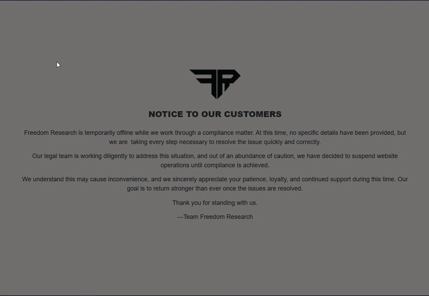 Freedom Research discount code screenshot showing code WELCOME20 applied at Freedom Research checkout page. Uploaded by SimplyCodes community member BeastMode on Nov 10, 2025