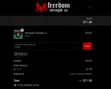 Freedom Strength Co coupon verification screenshot