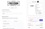 Freedom Trading Co. coupon verification screenshot