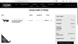 Freedom Trading Co. coupon verification screenshot