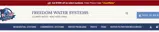 Freedom Water Systems coupon verification screenshot