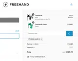 FREEHAND15 coupon verification screenshot