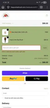 SAVE10 coupon verification screenshot