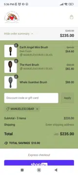 MANUELESCOBAR coupon verification screenshot