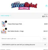 SAVE10NOW coupon verification screenshot