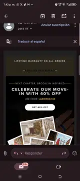 Laborday40 coupon verification screenshot