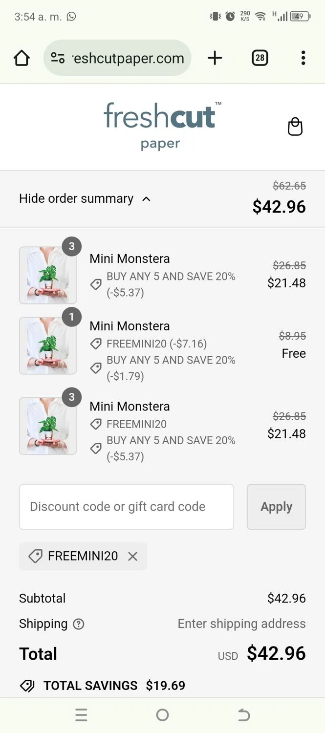 FreshCut Paper Discount Codes 10 Off September 2024